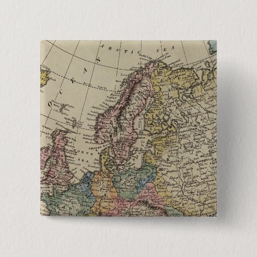 Europa 46 vierkante button 5,1 cm (Voorkant)