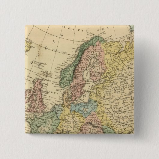 Europa 49 vierkante button 5,1 cm (Voorkant)