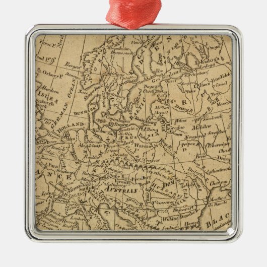 Europa 4 metalen ornament (Voorkant)