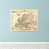 Europa 6 canvas afdruk (Insitu (Houten vloer))