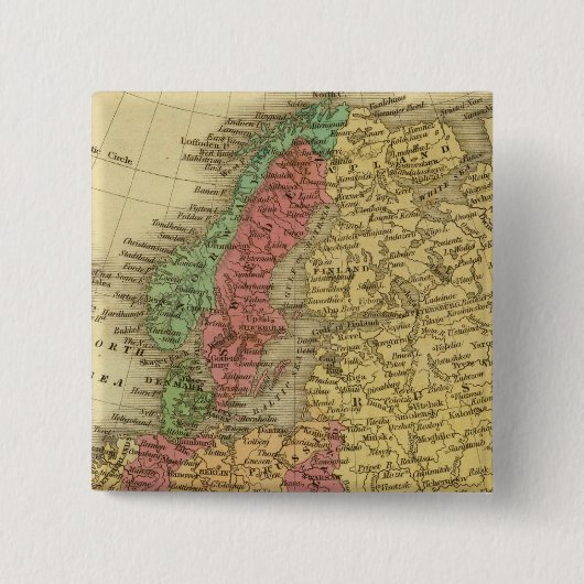 Europa 8 vierkante button 5,1 cm (Voorkant)