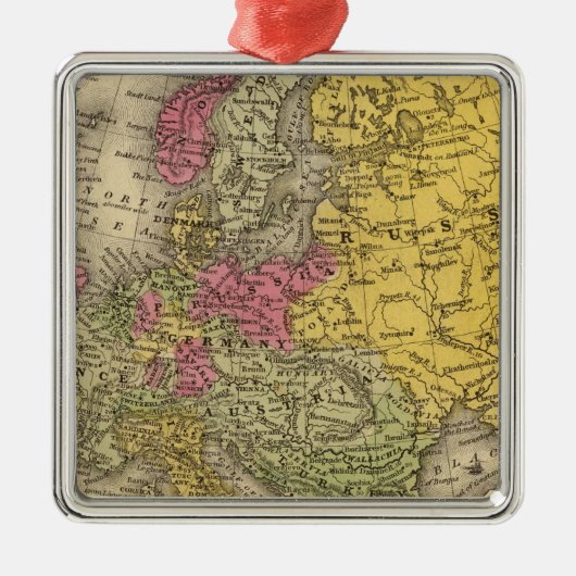 Europa 9 metalen ornament (Voorkant)