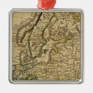 Europa 9 metalen ornament