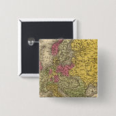 Europa 9 vierkante button 5,1 cm (Voorkant /achterkant)