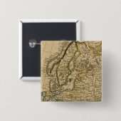 Europa 9 vierkante button 5,1 cm (Voorkant /achterkant)