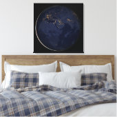 Europa, Afrika & Midden-Oosten stadslichten 's nac Canvas Afdruk (Insitu (Slaapkamer))