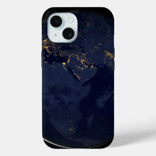 Europa, Afrika & Midden-Oosten stadslichten 's nac iPhone 15 Case