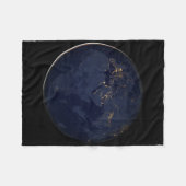 Europa, Afrika & Midden-Oosten stadslichten 's nac Fleece Deken (Voorkant (Horizontaal))