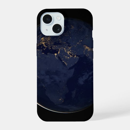 Europa, Afrika & Midden-Oosten stadslichten 's nac iPhone 15 Case (Achterkant)