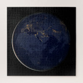 Europa, Afrika & Midden-Oosten stadslichten 's nac Legpuzzel (Verticaal)