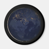 Europa, Afrika & Midden-Oosten stadslichten 's nac Magneet (Voorkant)