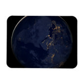 Europa, Afrika & Midden-Oosten stadslichten 's nac Magneet (Horizontaal)