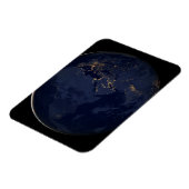 Europa, Afrika & Midden-Oosten stadslichten 's nac Magneet (Linkerzijde)