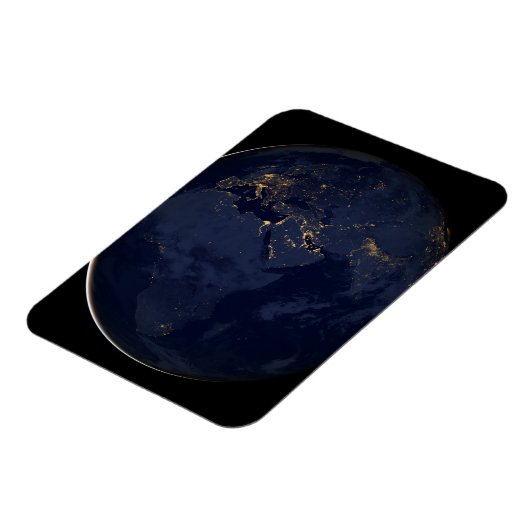 Europa, Afrika & Midden-Oosten stadslichten 's nac Magneet (Linkerzijde)