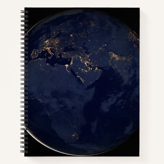 Europa, Afrika & Midden-Oosten stadslichten 's nac Notitieboek (Voorkant)