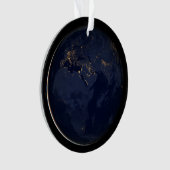 Europa, Afrika & Midden-Oosten stadslichten 's nac Ornament (voorkant)