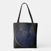 Europa, Afrika & Midden-Oosten stadslichten 's nac Tote Bag (Achterkant)