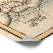 Europa Atlas-kaart Poster (Hoek)