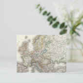 Europa Atlas Map Briefkaart (Staand voorkant)