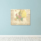 Europa - Atlaskaart voor religie Canvas Afdruk (Insitu (Houten vloer))