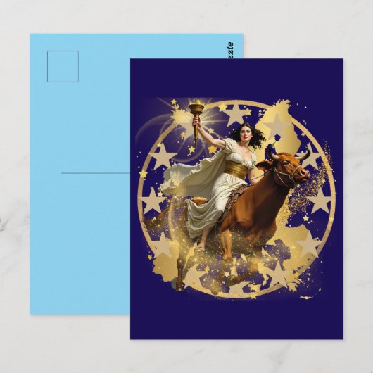 Europa Aurora Briefkaart (Voorkant / Achterkant)