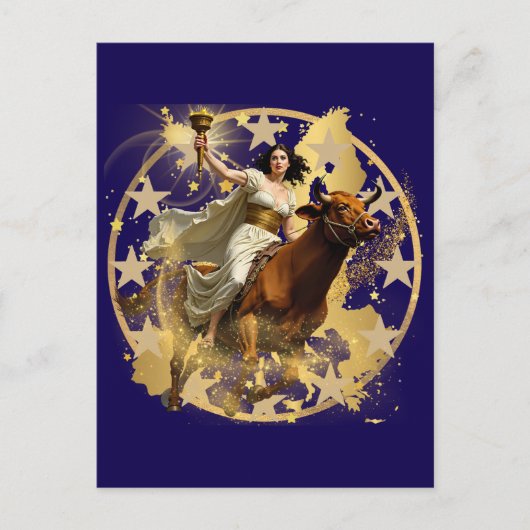 Europa Aurora Briefkaart (Voorkant)