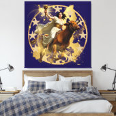 Europa Aurora Canvas Afdruk (Insitu (Slaapkamer))