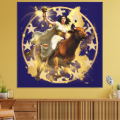 Europa Aurora Canvas Afdruk (Insitu (Woonkamer))