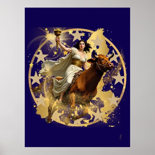 Europa Aurora Poster (Voorkant)