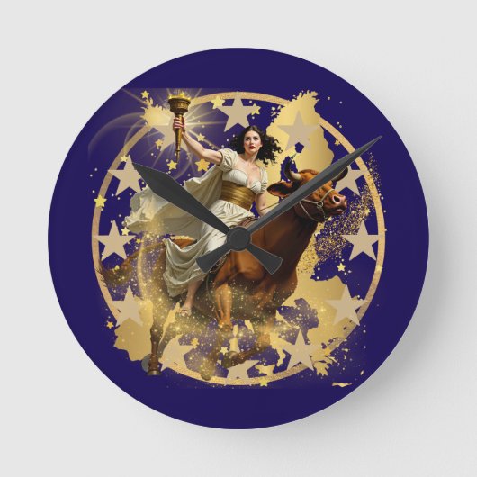 Europa Aurora Ronde Klok (Voorkant)