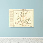 Europa, bergen en rivieren canvas afdruk (Insitu (Houten vloer))