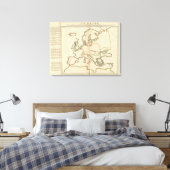 Europa, bergen en rivieren canvas afdruk (Insitu (Slaapkamer))