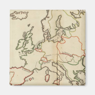 Europa, bergen en rivieren magneet