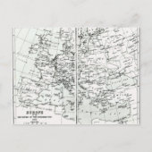 Europa, bij het begin van de hervorming briefkaart (Voorkant)