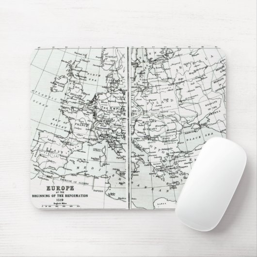 Europa, bij het begin van de hervorming muismat (Met muis)