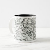 Europa, bij het begin van de hervorming tweekleurige koffiemok (Voorkant links)