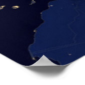 Europa bij nacht poster (Hoek)