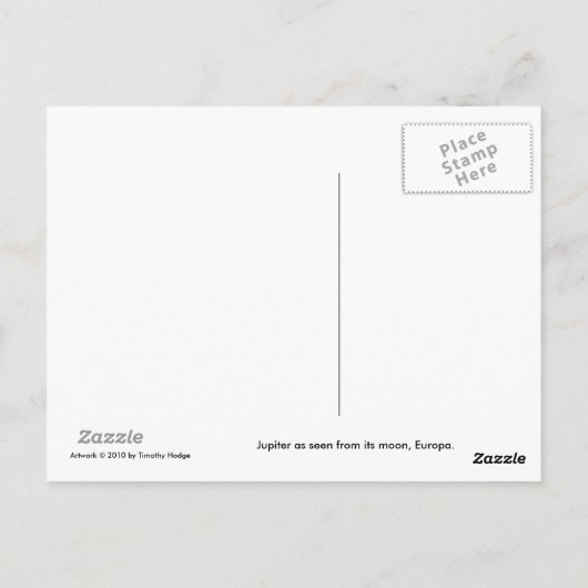 Europa Briefkaart (Achterkant)