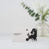 EUROPA - Canvas Stenciled stijl Visitekaartje (Staand voorkant)