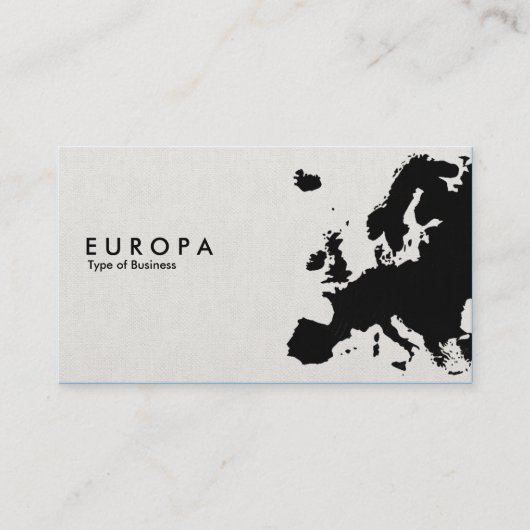 EUROPA - Canvas Stenciled stijl Visitekaartje (Voorkant)