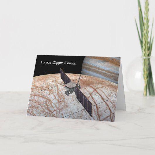 Europa Clipper het Ruimtevaartuig van de Opdracht Kaart (Voorkant)