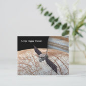 Europa Clipper Mission Spacecraft Briefkaart (Staand voorkant)