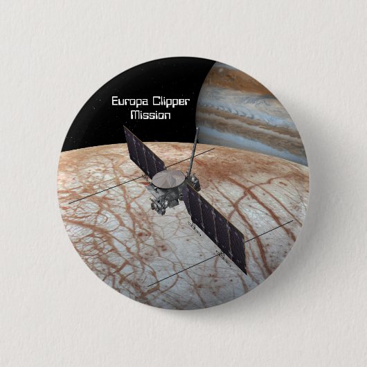 Europa Clipper Mission Spacecraft Ronde Button 5,7 Cm (Voorkant)