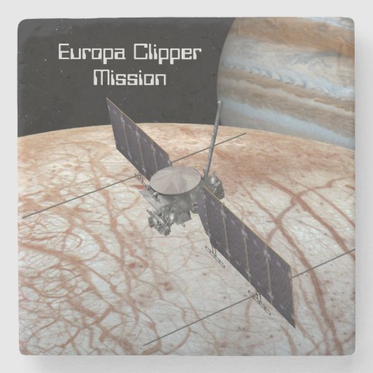 Europa Clipper Mission Spacecraft Stenen Onderzetter (Voorkant)