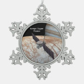 Europa Clipper Mission Spacecraft Tin Sneeuwvlok Ornament (Voorkant)