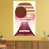 Europa Clipper ruimte kunst Canvas Afdruk (Insitu (Woonkamer))
