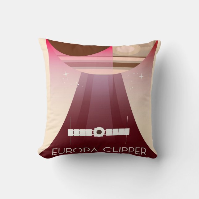 Europa Clipper Ruimte Kunst Kussen (Voorkant)