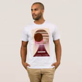 Europa Clipper Ruimte Kunst T-shirt (Voorkant volledig)
