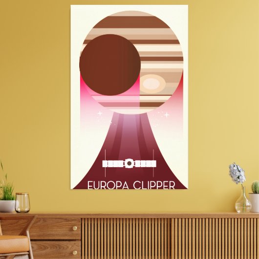 Europa Clipper Space Art Canvas Afdruk (Insitu (Woonkamer))