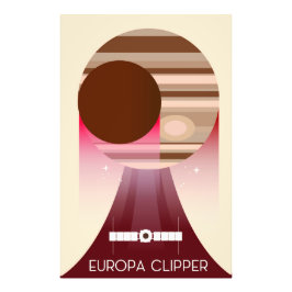 Europa Clipper Space Art Foto Afdruk